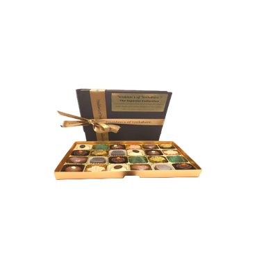 Luxury 24-Piece Handmade Chocolate Truffles in Book Gift Box